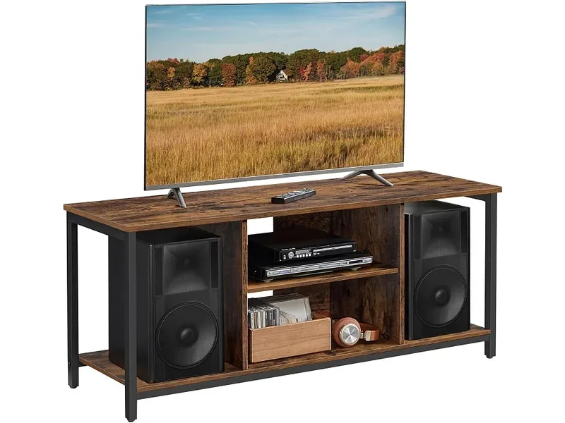 SONGMICS TV-Möbel RUSTIK 120cm vintage braun