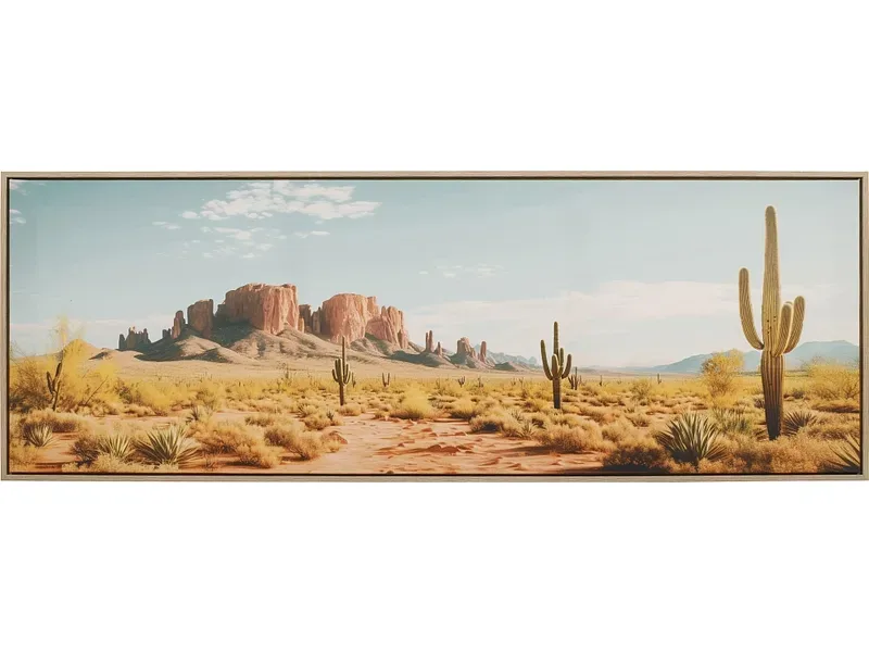 Leinwand bedruckt LAND 1 Stück mehrfarbig 140x50x3.8cm