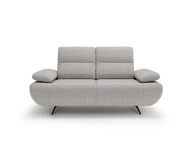 2er Sofa JUST 4 YOU COCO Stoff grau