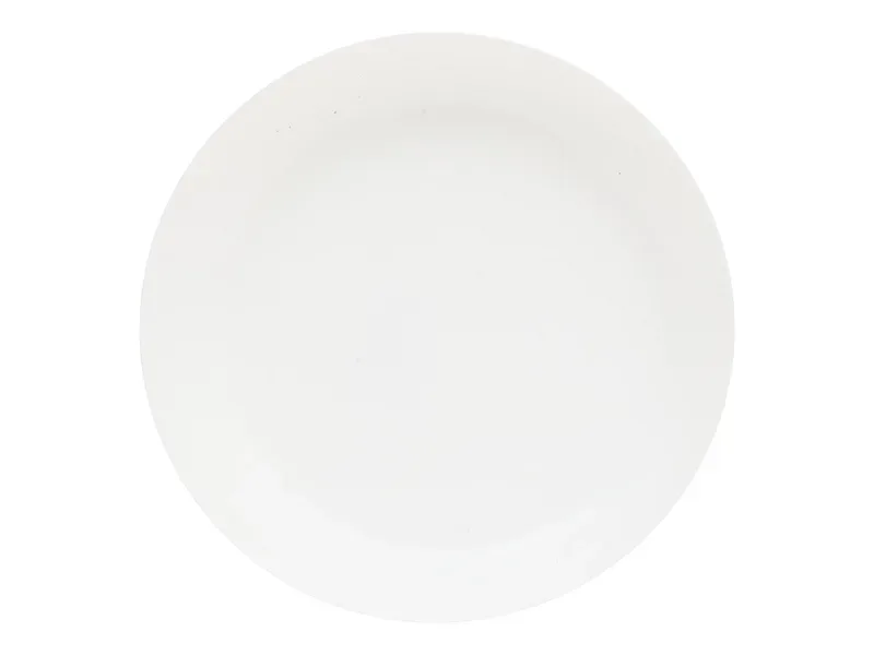 tiefe Teller glas weiss