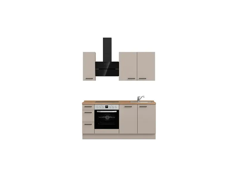 Komplette Küche MODUSET EASYTOUCH PREMIUM Sand ultramatt 60x180cm