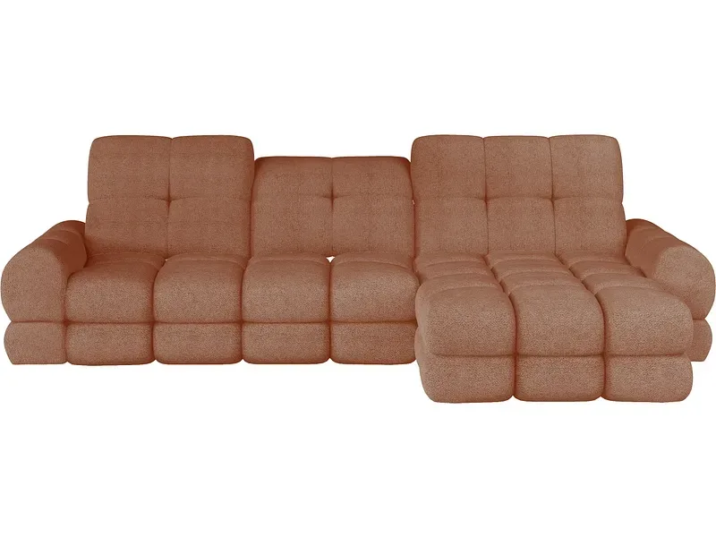 Ecksofa AMATISS TOLLO Stoff orange