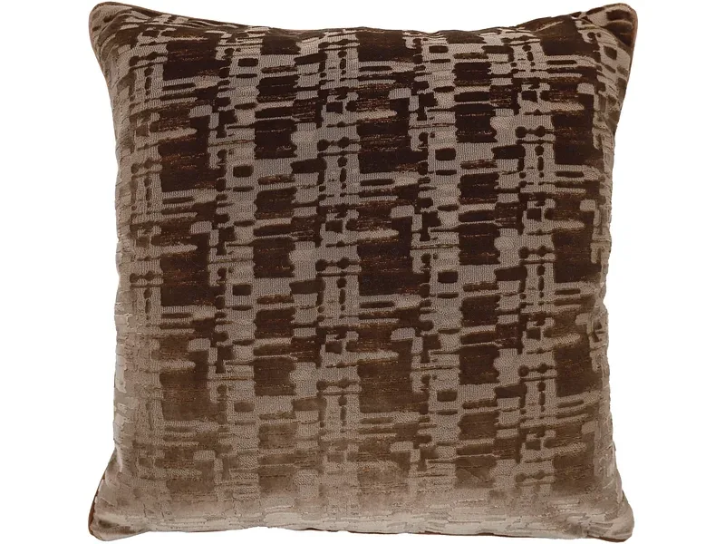Kissen TALIA 45x45cm braun unifarben