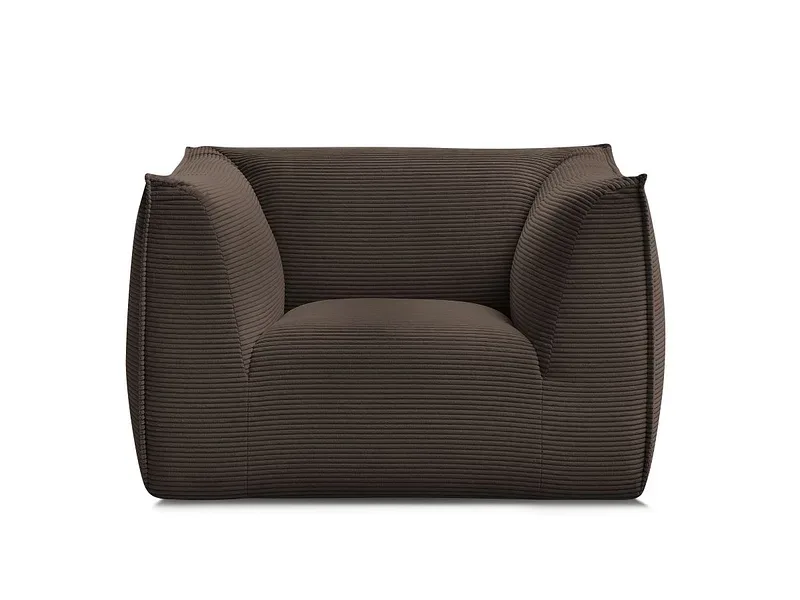 Sessel BOBOCHIC GIORGIA Cord-Stoff rotbraun