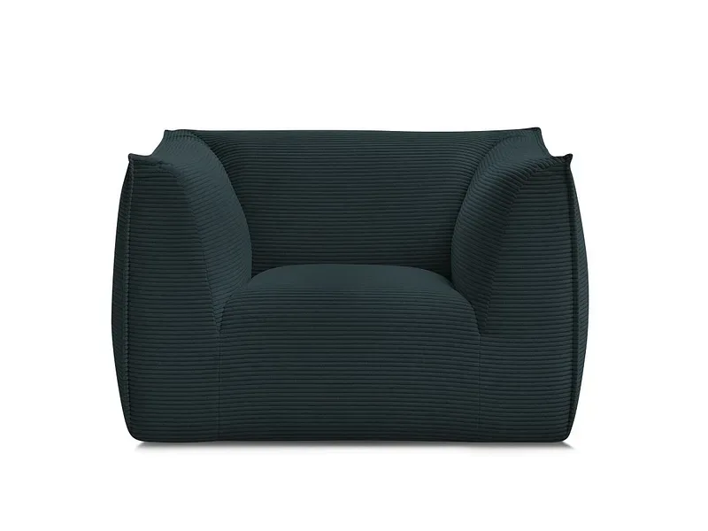Sessel BOBOCHIC GIORGIA Cord-Stoff dunkelblau