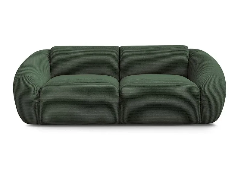 2er Sofa BOBOCHIC TINA Cord-Stoff grün