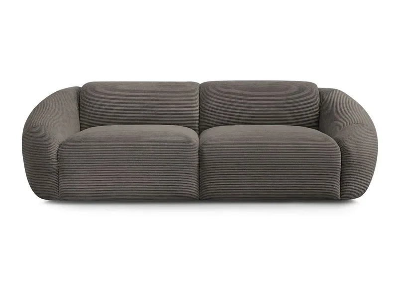3er Sofa BOBOCHIC TINA Cord-Stoff taupe