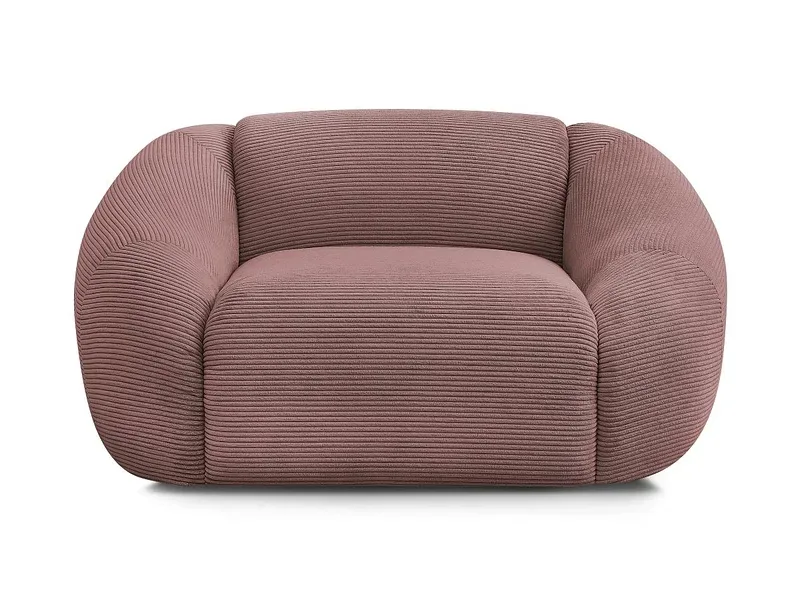 Sessel BOBOCHIC TINA Cord-Stoff rosa