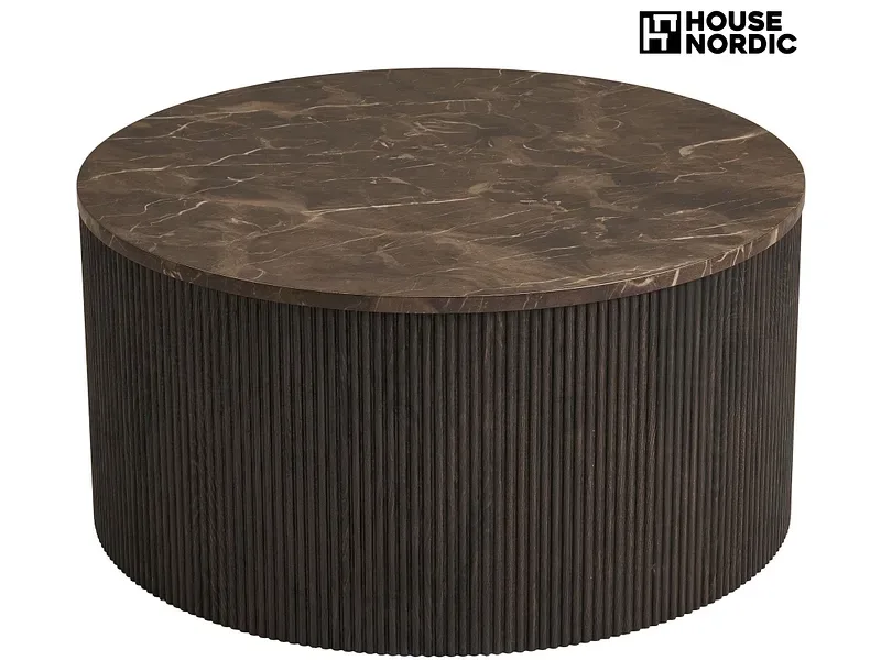 HOUSE NORDIC Couchtish ROTA 80x80x40cm rotbraun