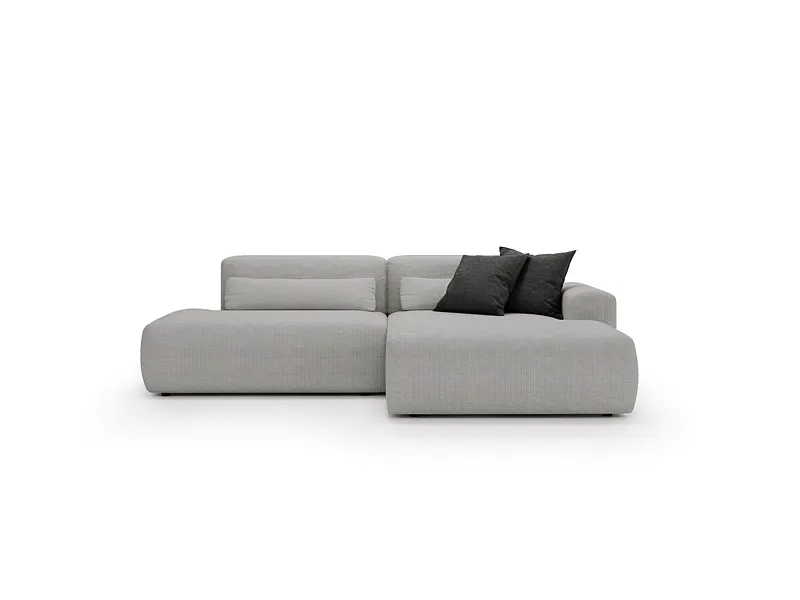 Ecksofa REVE Stoff grau