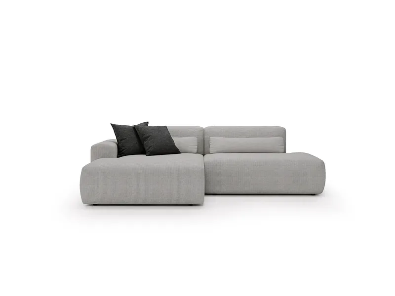 Ecksofa REVE Stoff grau