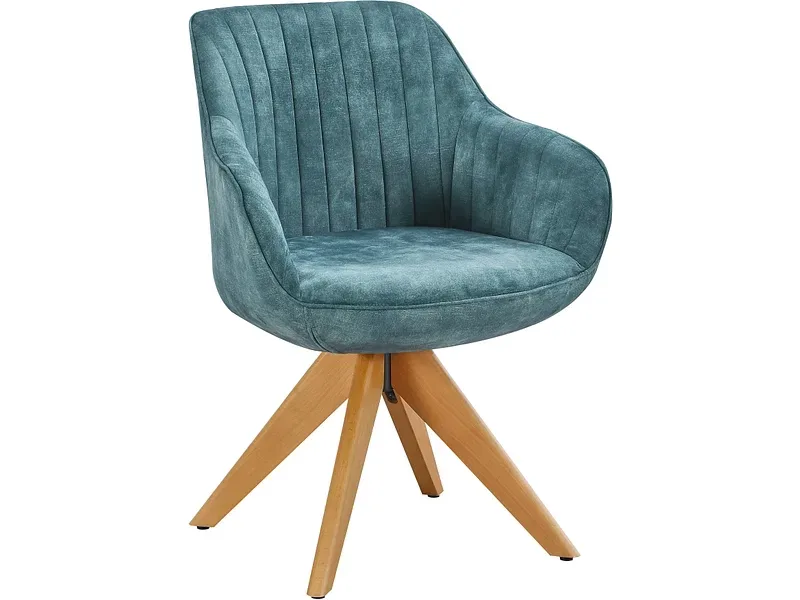 Stuhl MONTANA Stoff blau drehsitz