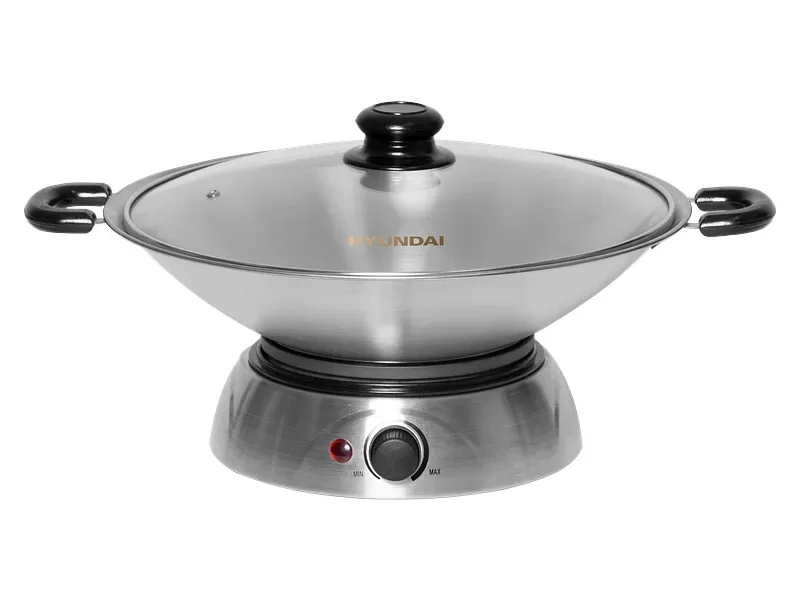 HYUNDAI Wok Ø36cm edelstahl grau