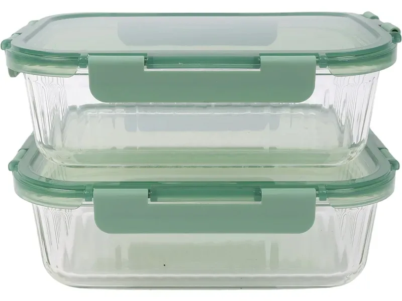 Konservierungsdosen-Set CRISTAL 1.52L grün