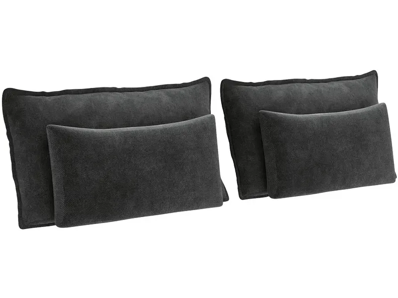 Set 4 Kissen MAGIC 30x65cm beton grau unifarben