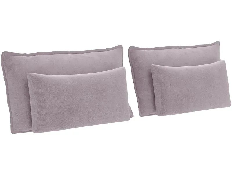 Set 4 Kissen MAGIC 30x65cm lila unifarben