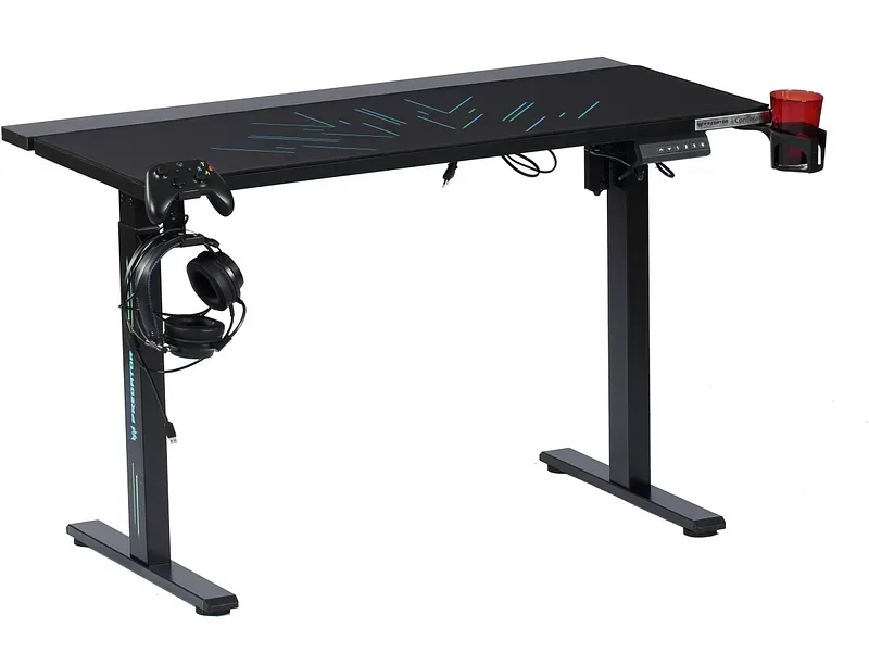Elektrischer Gaming Schreibtisch PREDATOR VERON 60x120x76cm schwarz