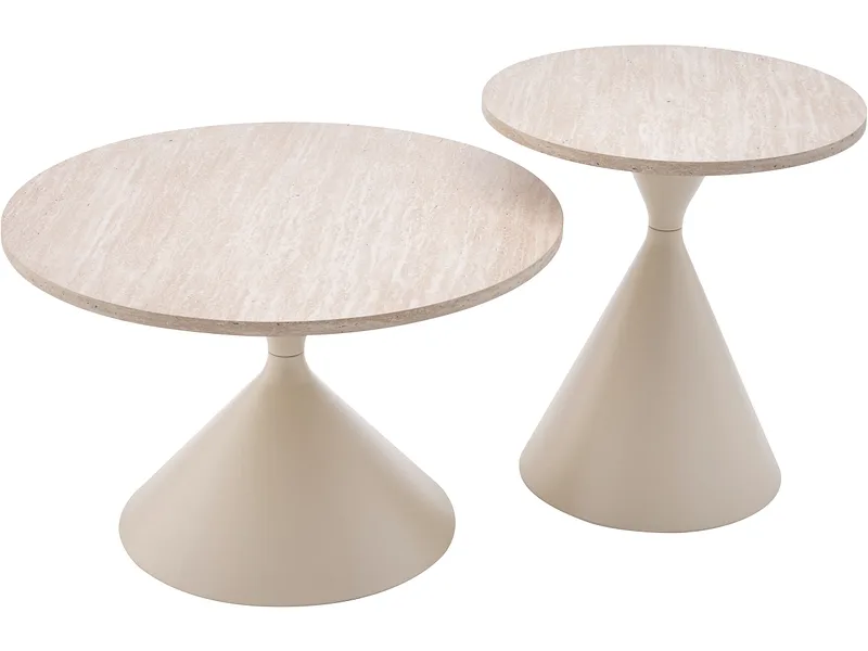 Set für Couchtische MERIDA 70x70x54.5cm beige
