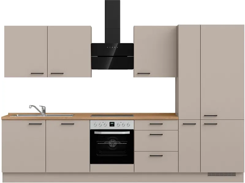 Komplette Küche MODUSET EASYTOUCH PREMIUM Sand ultramatt 60x330cm