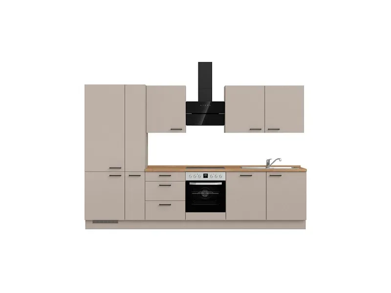 Komplette Küche MODUSET EASYTOUCH PREMIUM Sand ultramatt 60x330cm