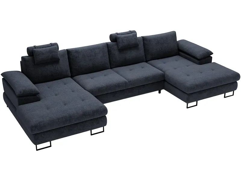 Ecksofa CUBA Stoff marine