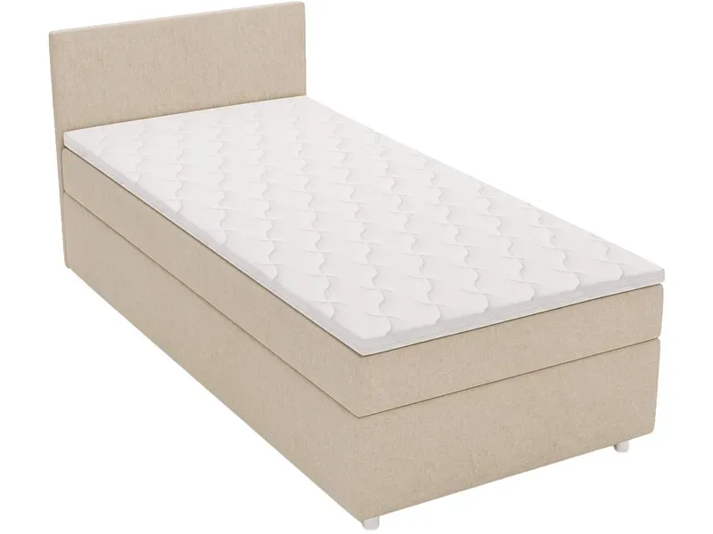 Kastenbett FREDO beige 90x200cm halbfest