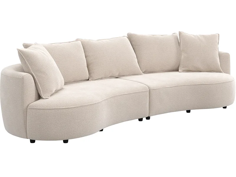 3er Sofa SANA Stoff beige