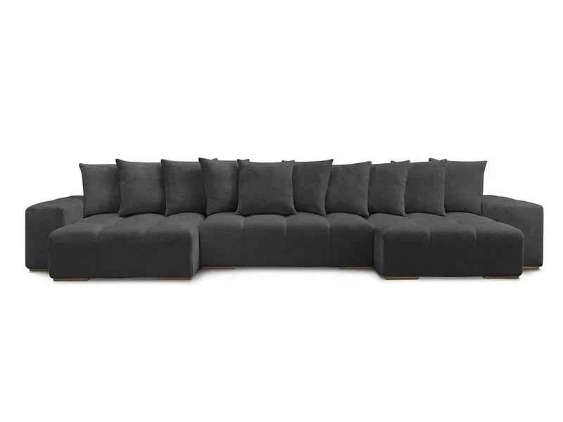 Wohnlandschaft BOBOCHIC ANAKIN Stoff mit Textur schwarz