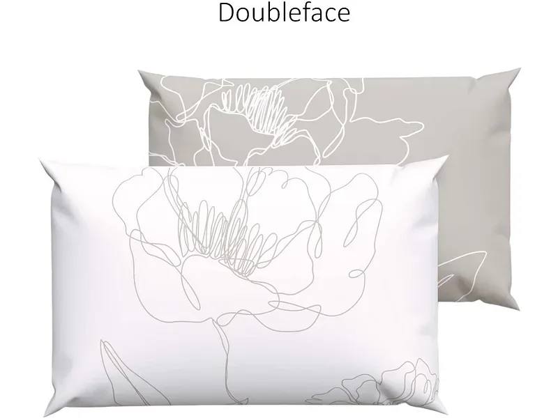 Lotus Bettwaren - Lotus Création Kopfkissenbezug Satin Mavis, Mavis Satin Kopfkissenbezug, 65 x 100 cm, Greige