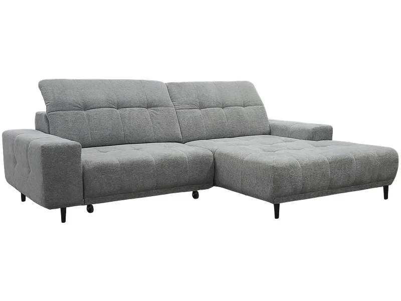 Ecksofa LINEA Stoff seidengrau