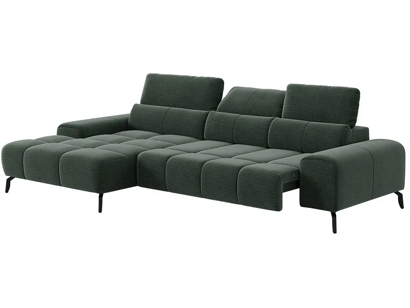 Ecksofa SWISS HOME STYLE THEO II Stoff olivgrün