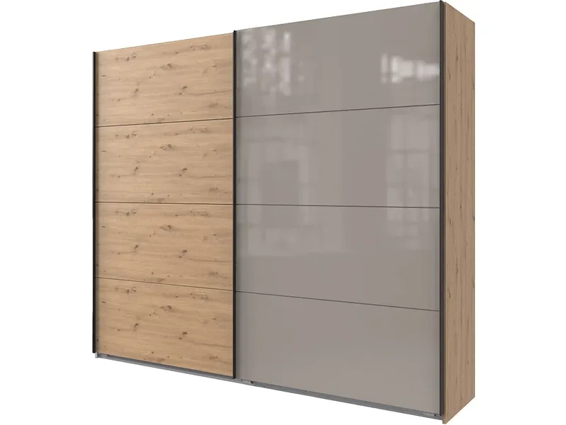 Schwebetürenschrank WANJA artisan eiche 2 Türen