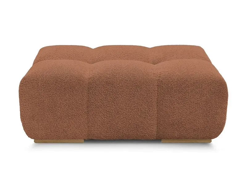 Hocker BOBOCHIC ANAKIN 93x115x45cm boucle-stoff orange