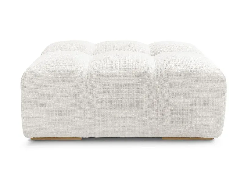 Hocker BOBOCHIC ANAKIN 93x115x45cm stoff mit textur weiss