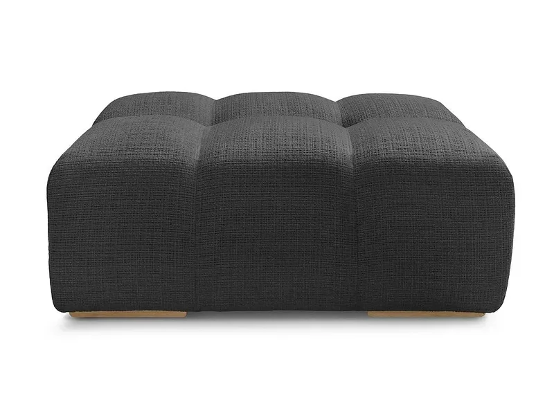 Hocker BOBOCHIC ANAKIN 93x115x45cm stoff mit textur schwarz