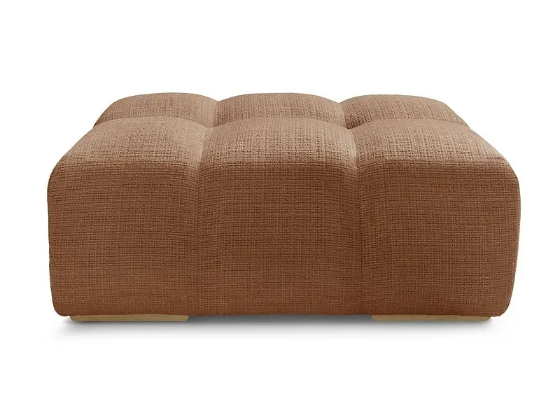 Hocker BOBOCHIC ANAKIN 93x115x45cm stoff mit textur orange