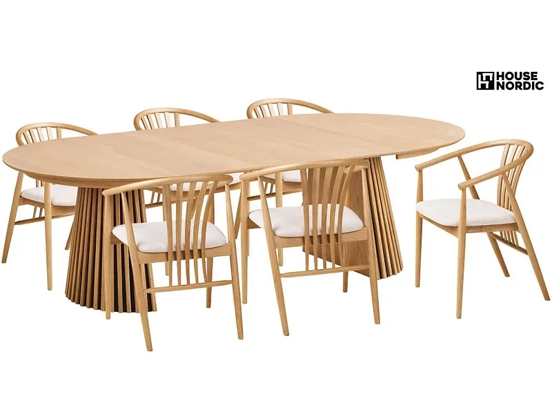 Set Tisch und 6 Stühle HOUSE NORDIC OSAKA