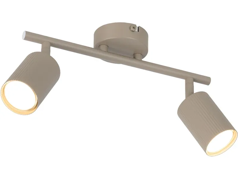 2 Spots MELISSA 25cm 25W beige