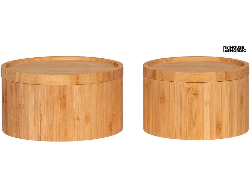 HOUSE NORDIC Konservierungsdosen-Set CHEFALU natürliches holz