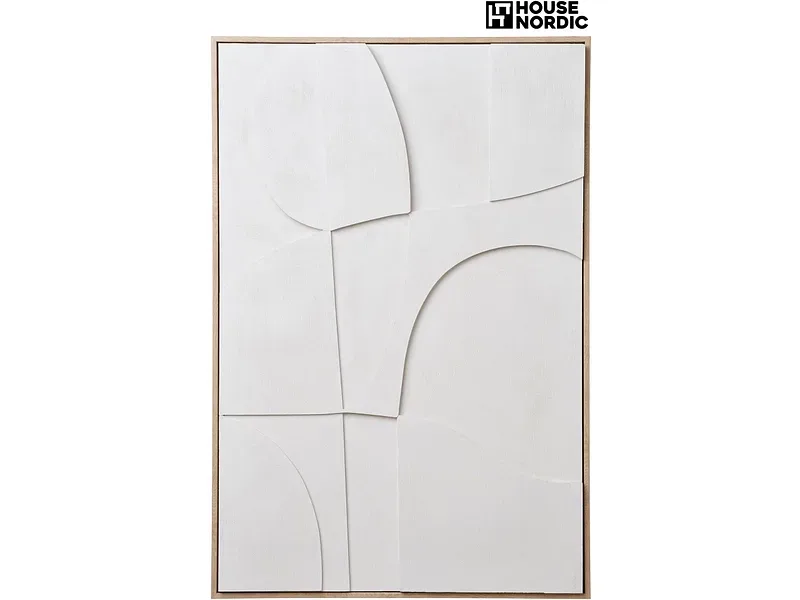 Strukturierte Leinwand MADELINE 1 Stück weiss 60x90x3cm