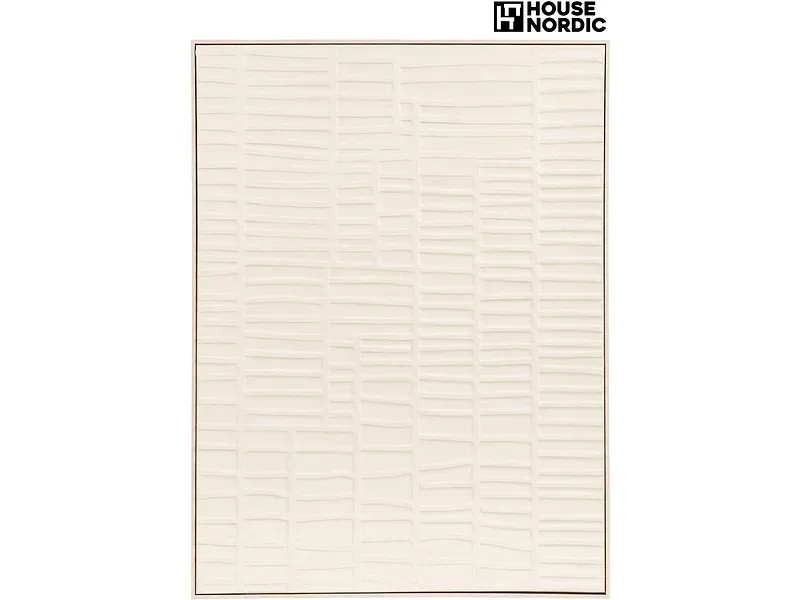 Strukturierte Leinwand ENA 1 Stück beige 60x60x3cm