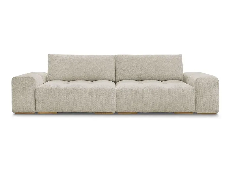 3er Sofa BOBOCHIC ANAKIN Boucle-Stoff beige