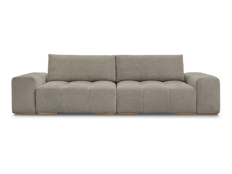 3er Sofa BOBOCHIC ANAKIN Boucle-Stoff taupe