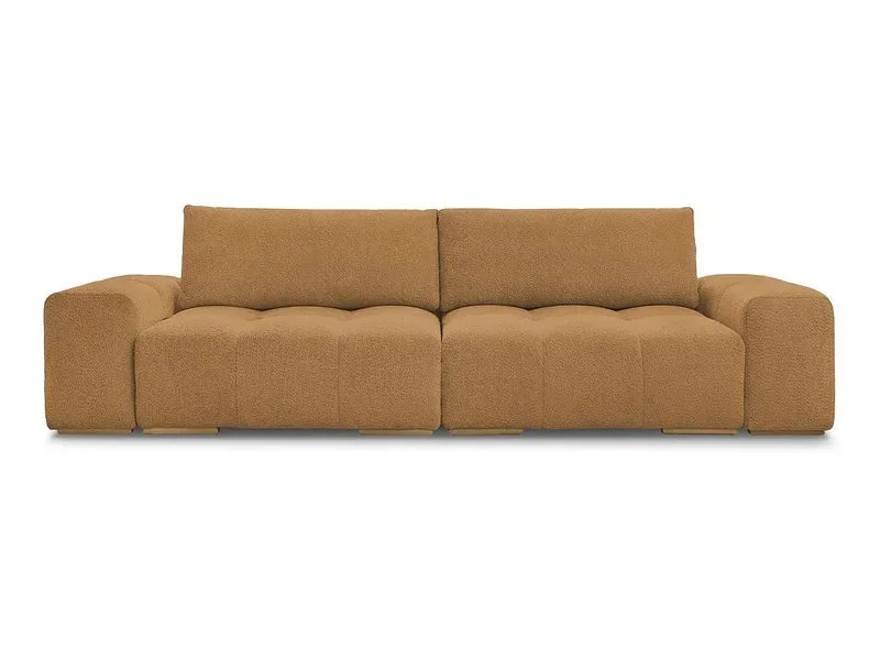 3er Sofa BOBOCHIC ANAKIN Boucle-Stoff gelb