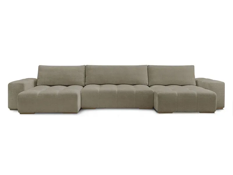 Wohnlandschaft BOBOCHIC ANAKIN Stoff mit Textur taupe