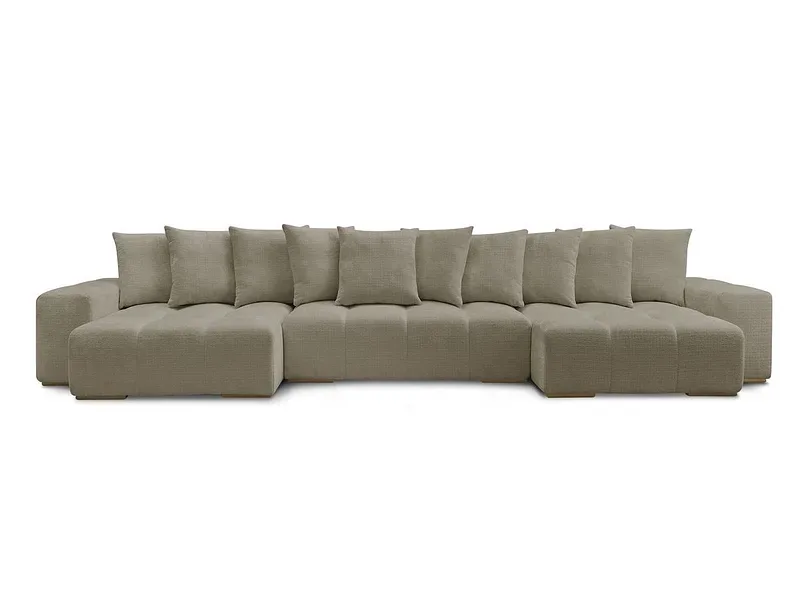 Wohnlandschaft BOBOCHIC ANAKIN Stoff mit Textur taupe