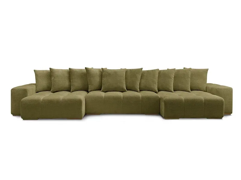 Wohnlandschaft BOBOCHIC ANAKIN Stoff mit Textur grün