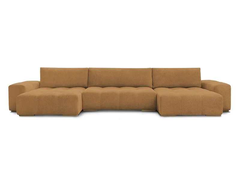 Wohnlandschaft BOBOCHIC ANAKIN Boucle-Stoff gelb