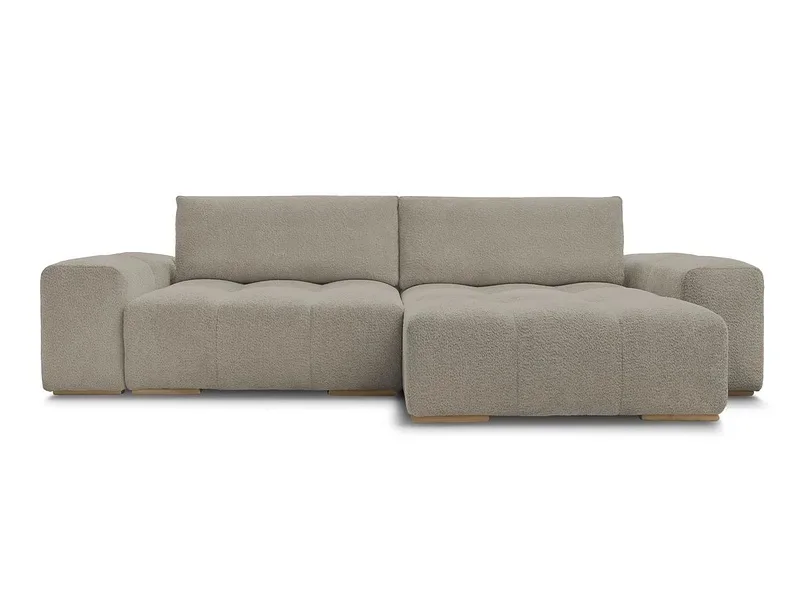 Ecksofa BOBOCHIC ANAKIN Boucle-Stoff taupe