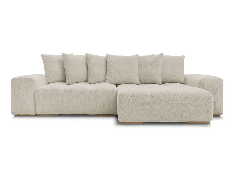 Ecksofa BOBOCHIC ANAKIN Boucle-Stoff beige